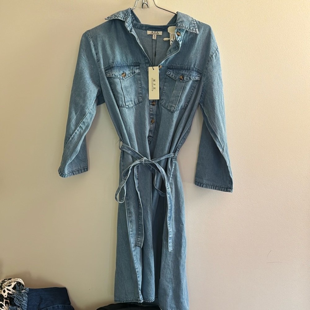 NWT!!! MPH Collection Jean dress. Size small